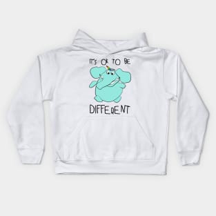 It's ok to be different - unicorn elephant Kids Hoodie